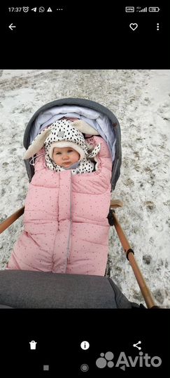 Зимний конверт в коляску до 3 лет