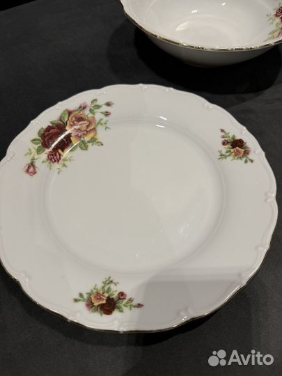 Блюдо сервировочное фарфор Чехословакия