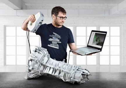 Сканирование 3D сканером, обратный инжиниринг