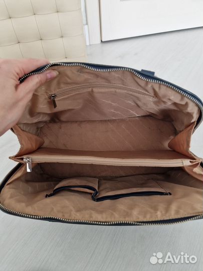 Сумка женская кожаная синяя