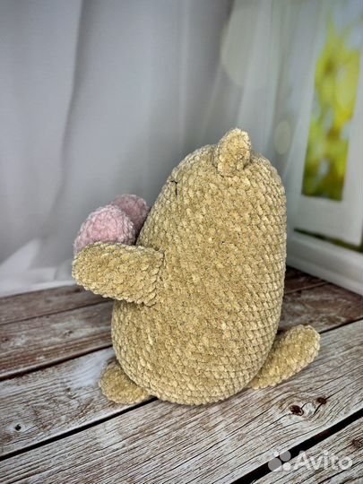 Кот Валентинка мягкая игрушка ручной работы