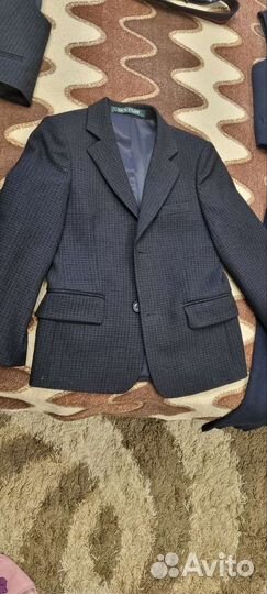 Школьный костюм для мальчика синий 128