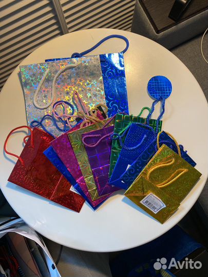 Пакеты подарочные разных размеров