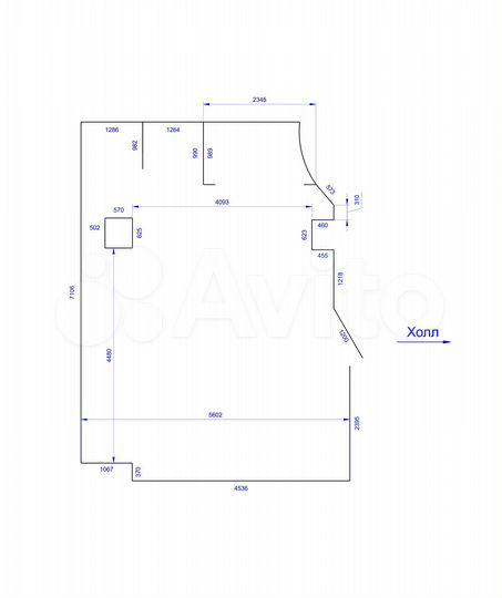 Торговая площадь, 40.5 м²
