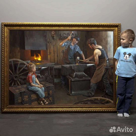 Портрет по фото ручной работы