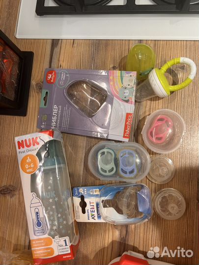 Соски для бутылочек, пустышки avent, бутылочка nuk