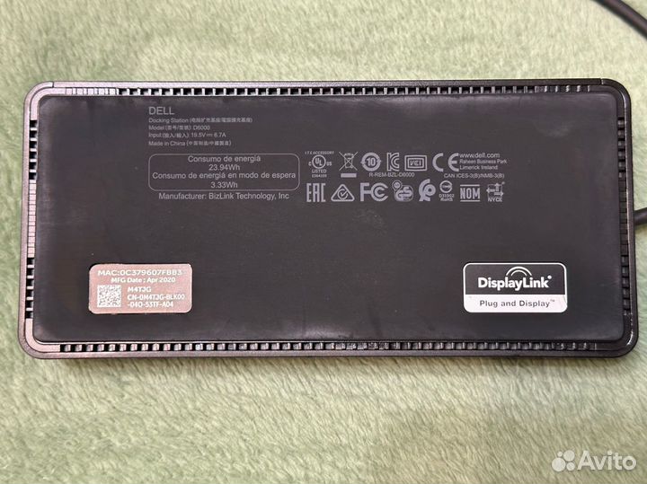 Док станция dell D6000