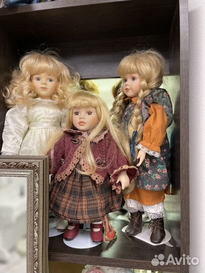 Кукла фарфоровая коллекционная винтаж