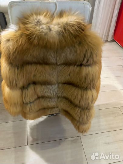 Шуба из лисьего меха