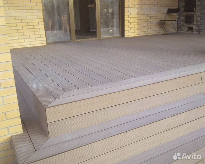 Террасная доска дпк 138х26х3000мм Графит