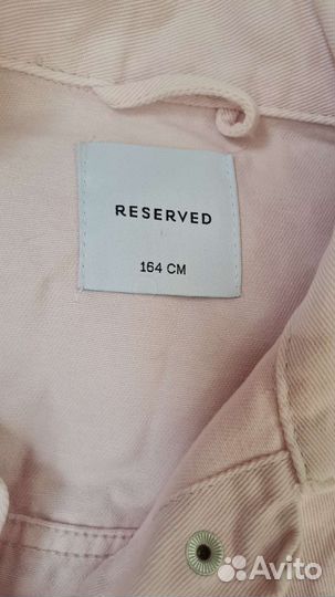 Куртка джинсовая для девочки розовая Reserved