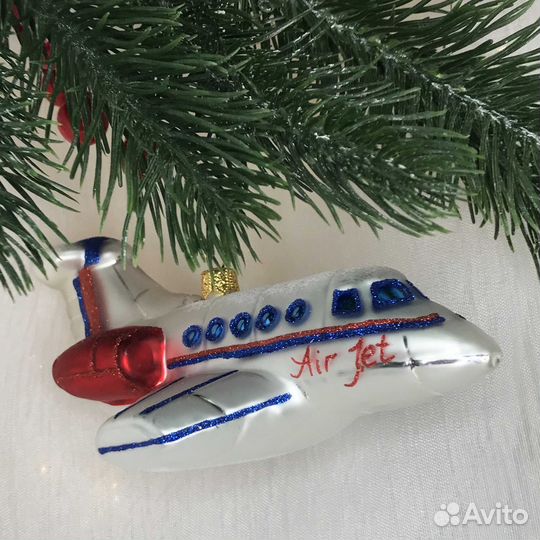 Елочная игрушка из стекла 