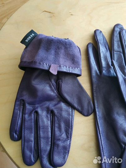 Перчатки кожаные р.6.5