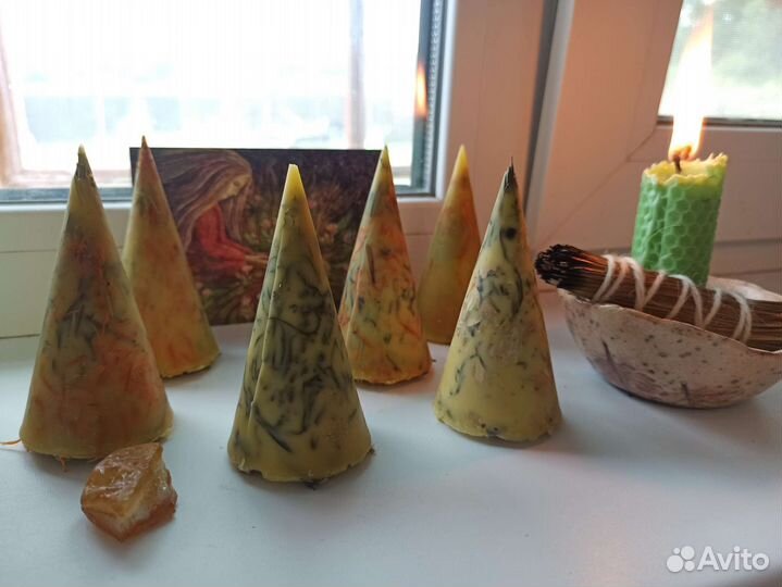 Травяные свечи безфитильные Ведьмина свеча