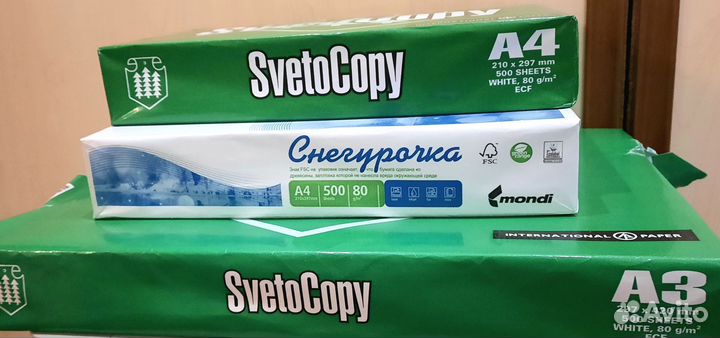 Бумага офисная а3, а4