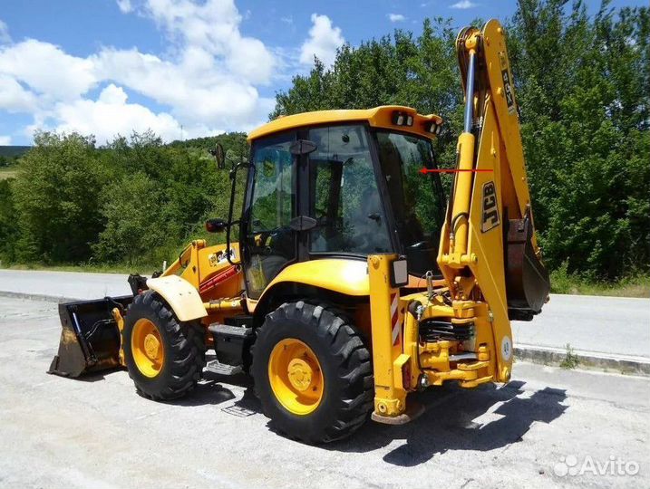 Стекло заднее для погрузчика JCB 4CX