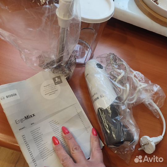 Блендер погружной bosch новый