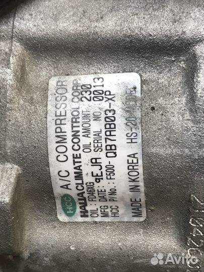 Компрессор кондиционера hyundai grand starex