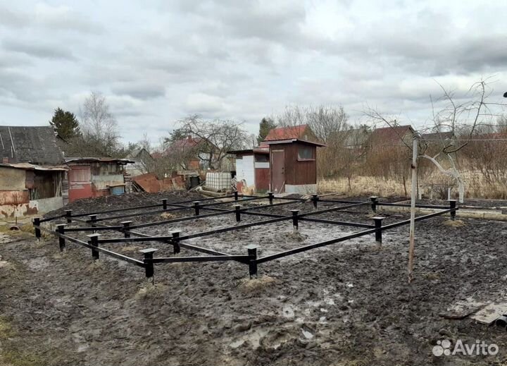 Винтовые сваи под ключ. Свайно винтовой фундамент