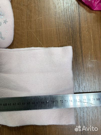 Комплект детский, шапка, шарф и варежки