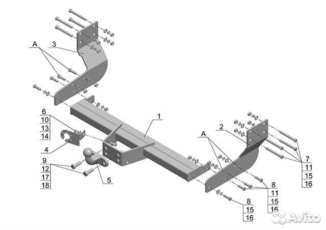 Фаркоп на Мерседес Спринтер