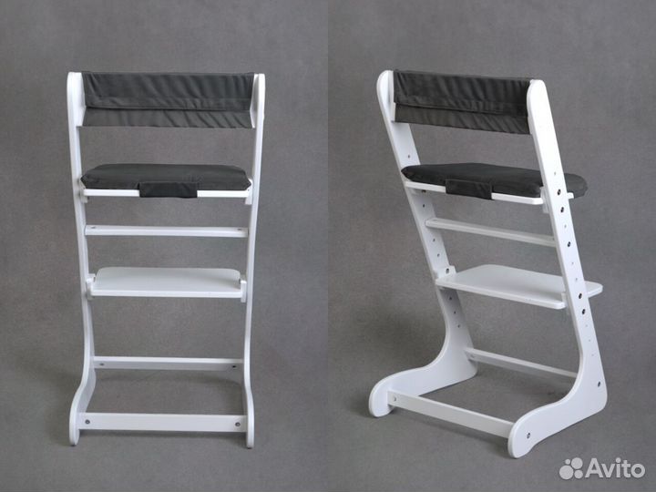 Белый растущий стул