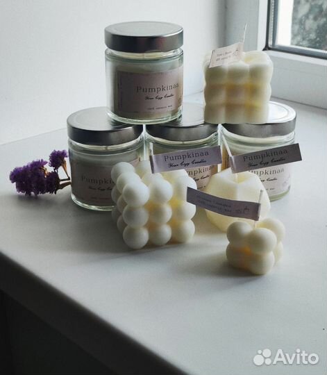 Свеча ароматическая ручной работы