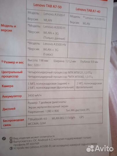 Планшет бу lenovo