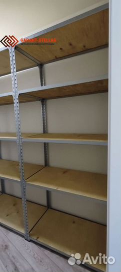 *Продается надежный стеллаж с фанерным настилом**