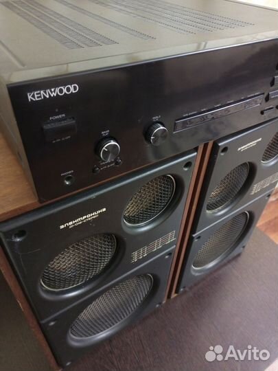 Акустические колонки Электроника и усилитель