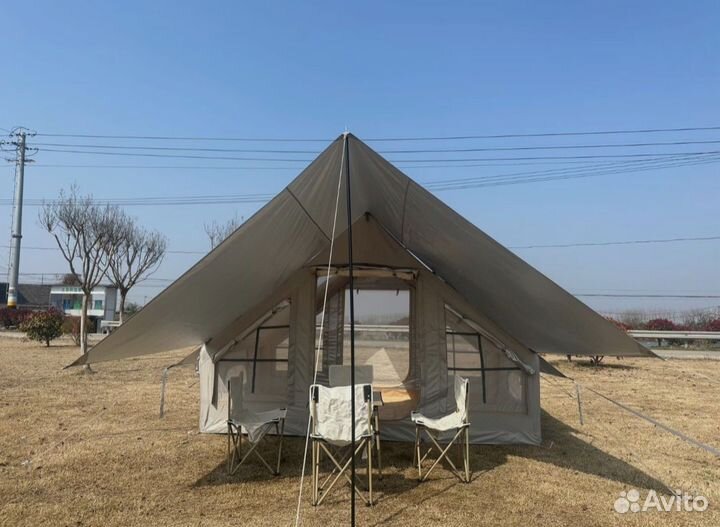 Палатка-дом на надувном каркасе 4-6х местная