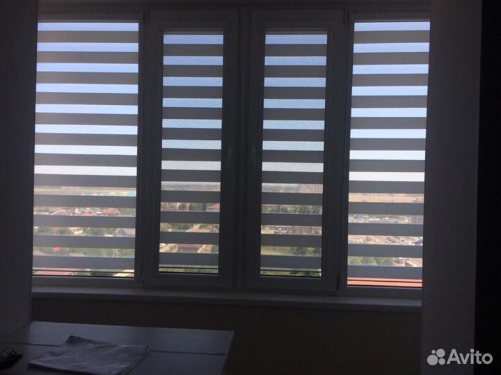 Рулонные шторы день ночь зебра S624G-F35318