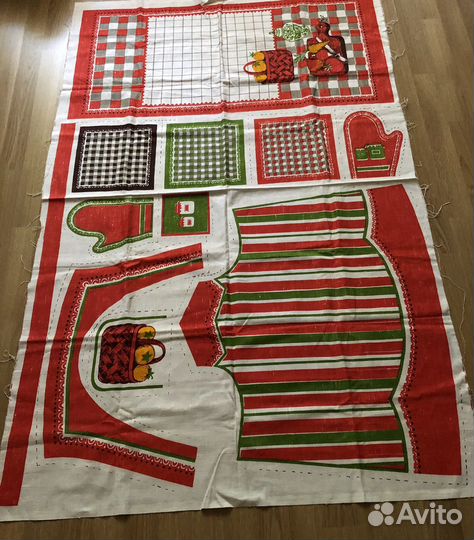 Отрез ткани лен СССР