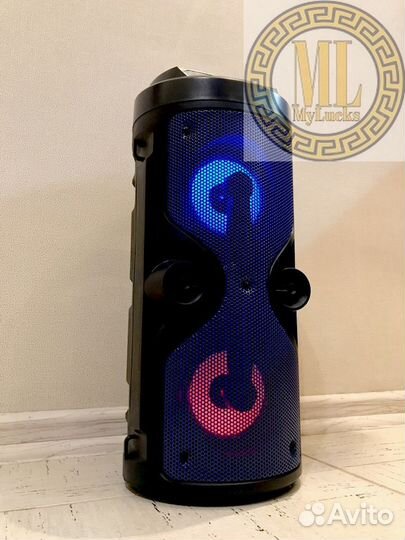 Колонка Бумбокс Bluetooth/USB/SD/FM +Jack 6.3