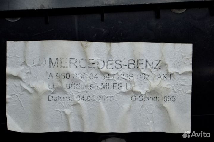 Воздуховод торпеды mercedes-benz Actros MP4 1842