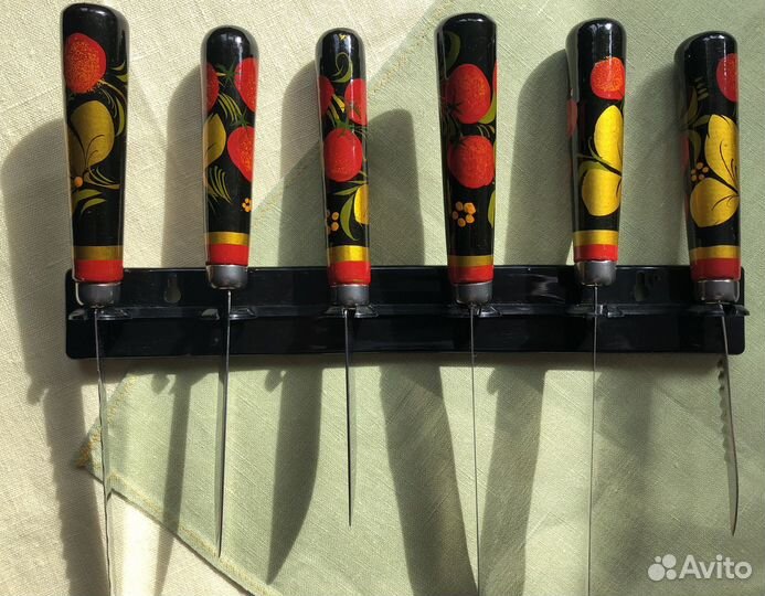 Кинореквизит Набор ножей Хохлома вСССР