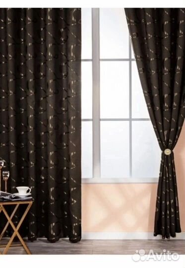 Шторы(новые) Блэкаут под лён 4м