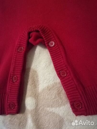 Новогодний костюм: комбинезон + шапочка 