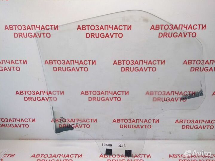 Стекло двери, заднее правое renault Logan
