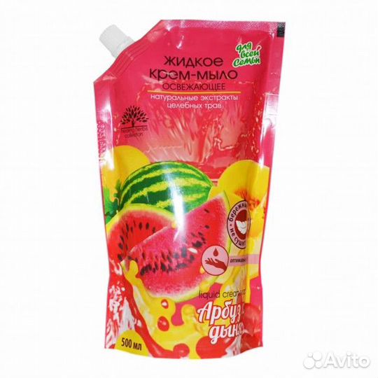 Мыло жидкое для всей семьи Арбуз и Дыня освежающее