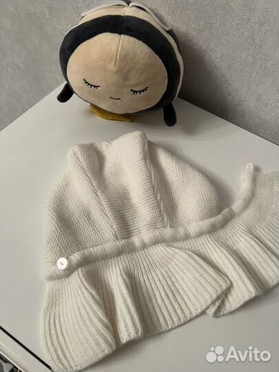 Шапка шлем на осень для девочки демисезон 44-46