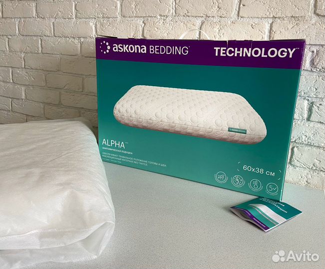 Подушка askona alpha technology