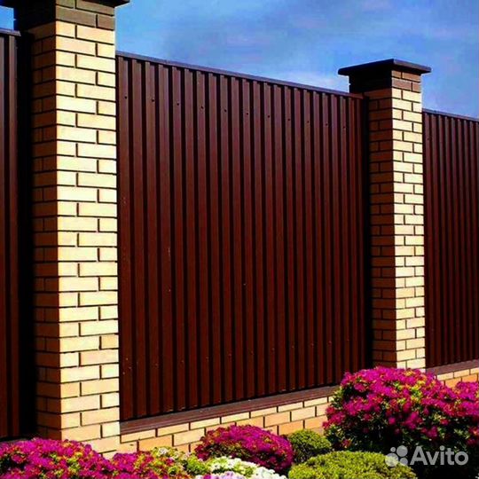 Забор из профнастила