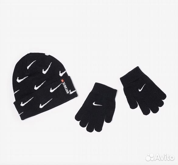 Комплект шапка и перчатки Nike