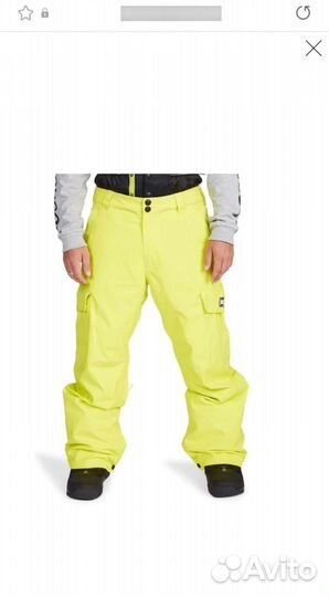 Сноубордические штаны DC shoes мужские новые