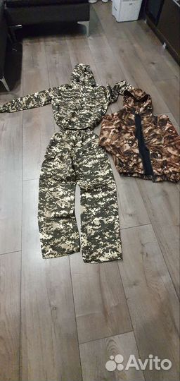 Куртка утепленная и летний костюм подростковый кмф