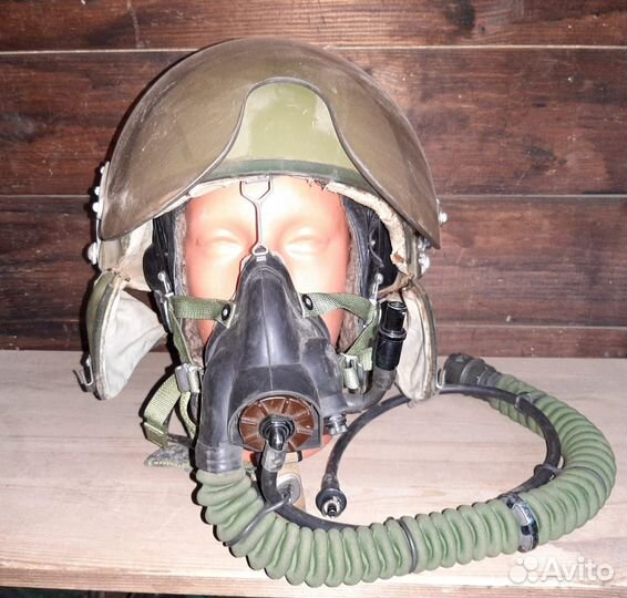 Лётный авиационный шлем военного пилота Зш-3б