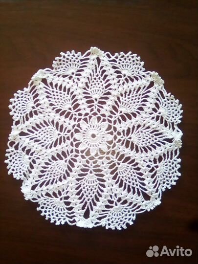 Вязаные салфетки 9 штук