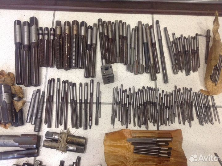 Плашка, метчик,сверло левое, инструмент СССР