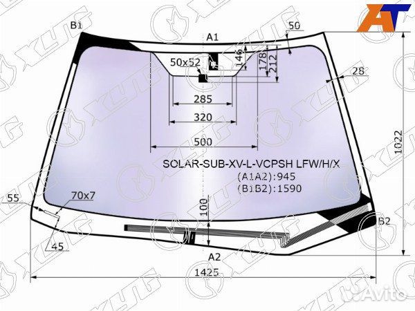 Стекло лобовое subaru impreza